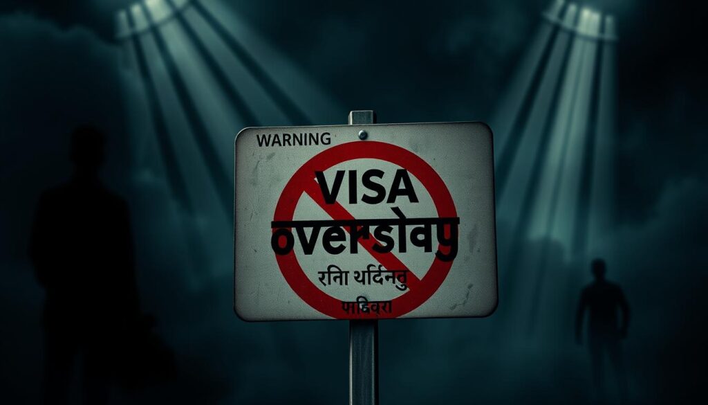 वीज़ा ओवरस्टे चेतावनी