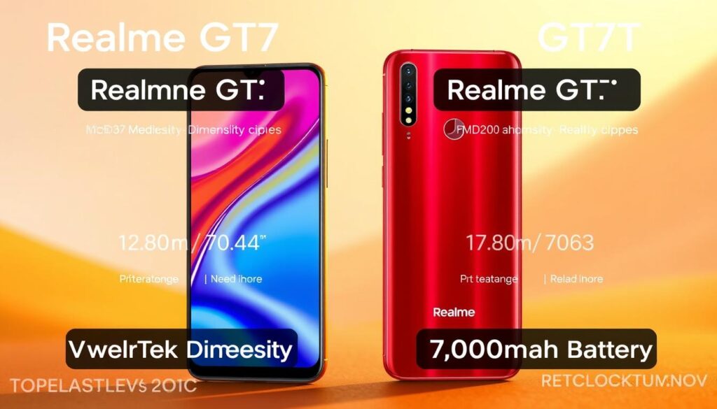 Realme GT7 और GT7T की तुलना